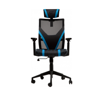 Кресло геймерское GT Racer X-6674 Синий (Черный PU/Синий PU) фото-2