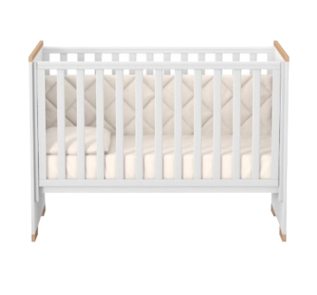 Кровать для новорожденных Верес Сиэтл ЛД 9 09.3.1.37 120x60 Белый (Белый/Буковый) фото-2