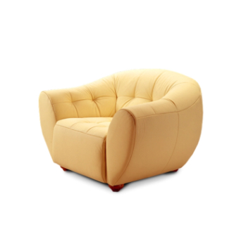 Кресло DLS Глобус-1 116x106 Желтый (Magic Amber Бук) фото-1