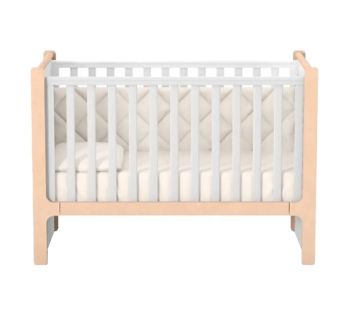 Кровать для новорожденных Верес Ницца ЛД 7 07.3.1.36 120x60 Белый (Белый/Буковый) фото-2