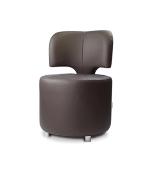 Крісло DLS Рондо-1-70 70x70 (Софітель 20 Bitter Chocolate Нержавіюча сталь) фото-1