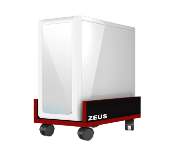 Подставка под системный блок ZEUS Comp 30x45x16.8 Черный (Черный Красный)