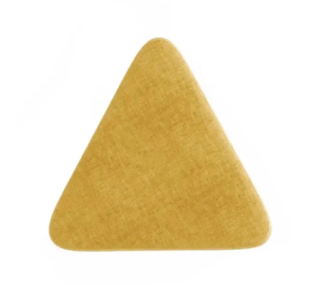 Пуф Wudus треугольный Plump 80x72 Желтый (Magic Amber Ткань) фото-2