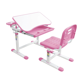 Комплект FunDesk Kids Furniture Sorriso парта+стілець Рожевий (Рожевий) фото-2
