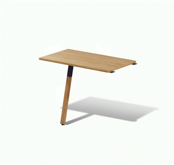 Стол приставной M-Concept Серия Джет Вуд J1.06.09.W 70x50 Серый (Антрацит (в)) фото-1