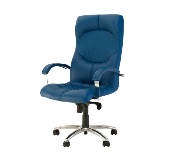 Кресло Новый Стиль Germes steel MPD AL68 Синий (Micro D) фото-1