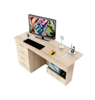 Стол для ноутбука Comfy-Home Caliban 62(110)x50 Бежевый (Дуб Сонома) фото-2