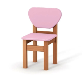Стол детский Верес 1 со стулом 57x57 Розовый (МДФ Розовый/Дерево Бук) фото-2