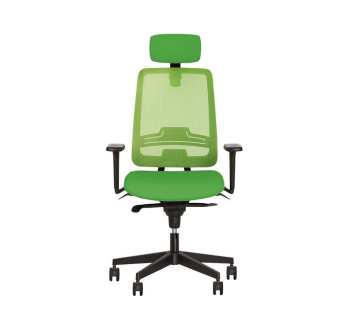 Кресло Новый Стиль Absolute R HR NET BLACK WA EQA PL70 Зеленый (CN-200 OP 24) фото-2