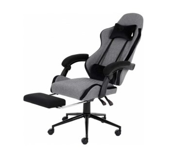 Кресло геймерское GT Racer X-2324 Черный (Серый/Черная замша) фото-2