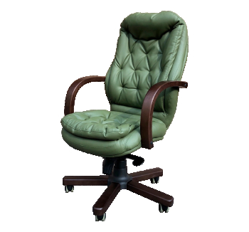 Кресло RICHMAN Венеция EX MB Зеленый (Флай 2235 Орех) фото-1