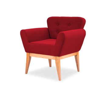 Кресло DLS Колибри-Wood-1 78x70 Серый (Magic Pastel Grey Черный) фото-1