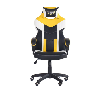 Кресло геймерское AMF VR Racer Dexter Jolt Желтый (PU Черный/Желтый) фото-2