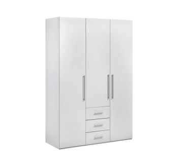 Шкаф гардероб Embawood Магнум 3Д 146.6x59.5x218.6 Белый (Белый) фото-1