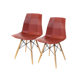 Комплект стульев АКЛАС Бри EX 2 шт Красный (Красный) фото-1