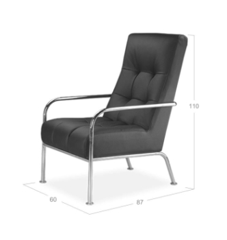 Кресло DLS Дельта-Люкс-1-КС 60x87 Белый (ALPHA 2303-01) фото-2